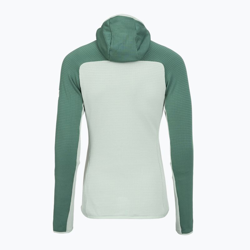 Women's Millet Fusion Grid Hoodie Algen/Flasche Sweatshirt 2