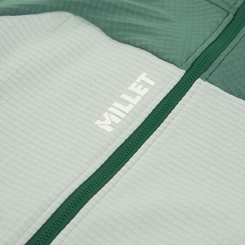 Women's Millet Fusion Grid Hoodie Algen/Flasche Sweatshirt 3