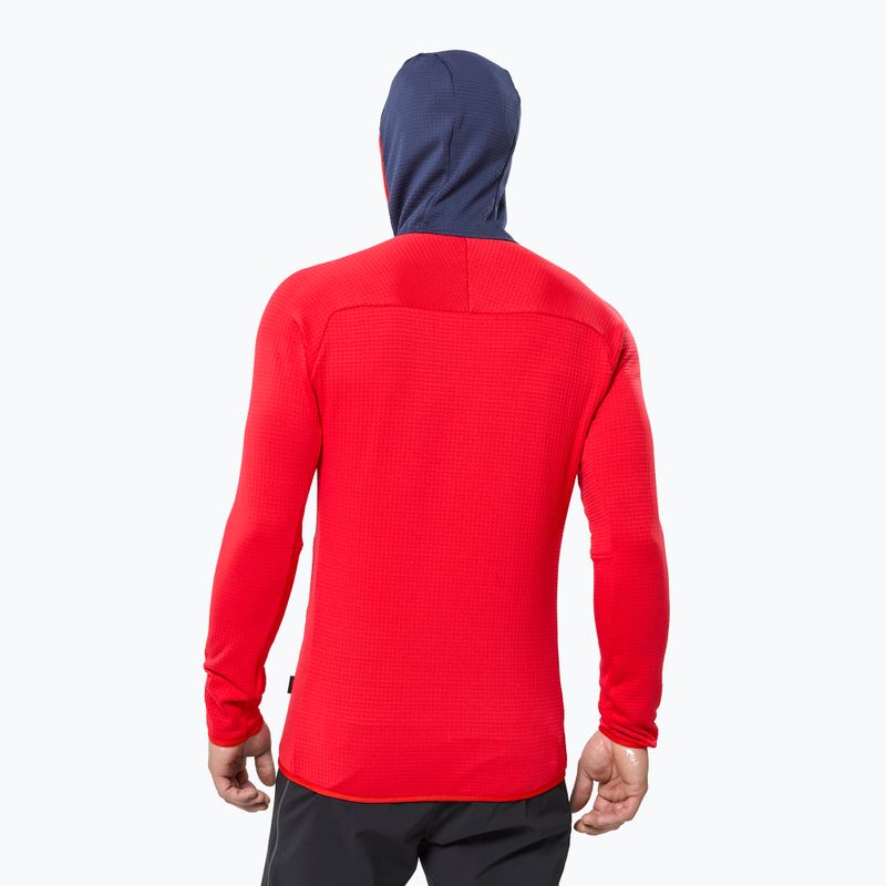 Herrenpullover Millet Fusion Grid Hoodie red 3