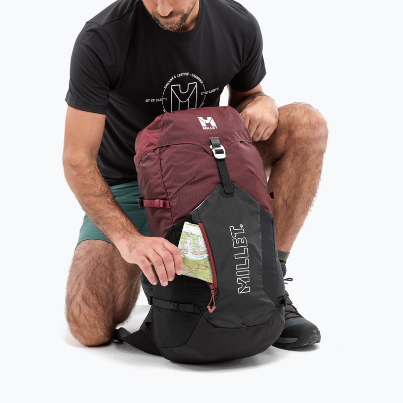 Millet Ubic 25 l schwarz/dunkelrot Trekking-Rucksack 7