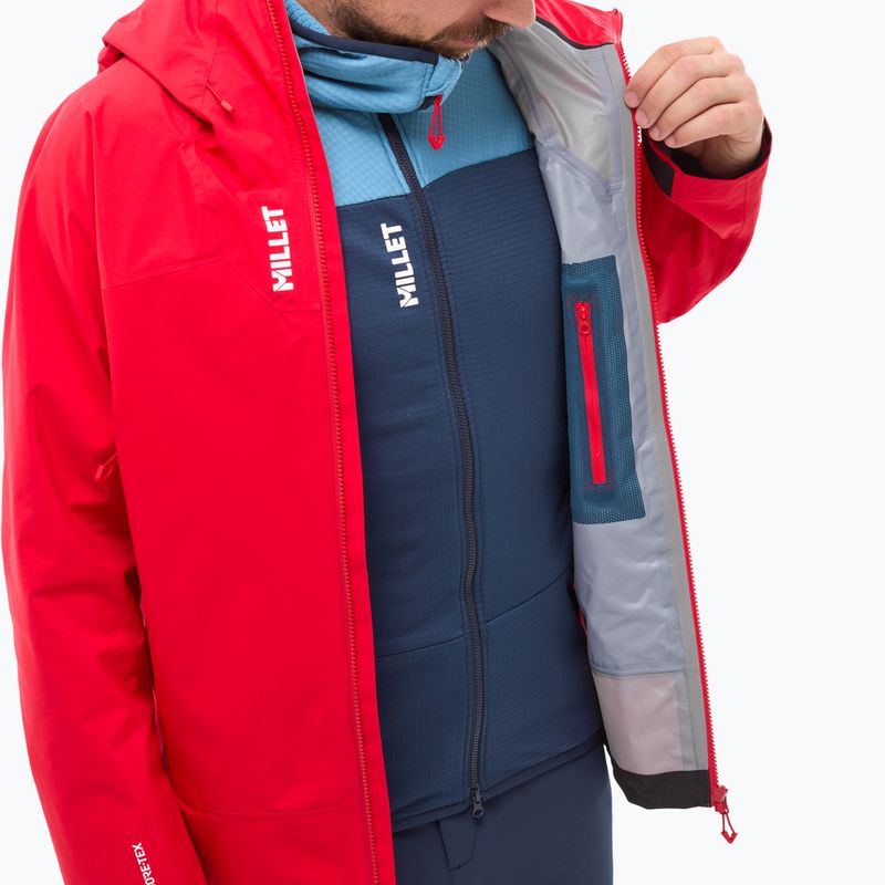 Herren-Regenjacke Millet Kamet Gore-Tex red 10