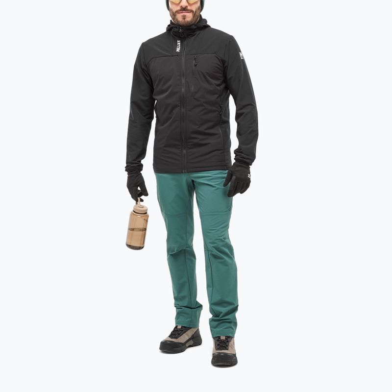 Herren-Hybridjacke Millet Seneca Hybrid Hoodie Softshell black 2