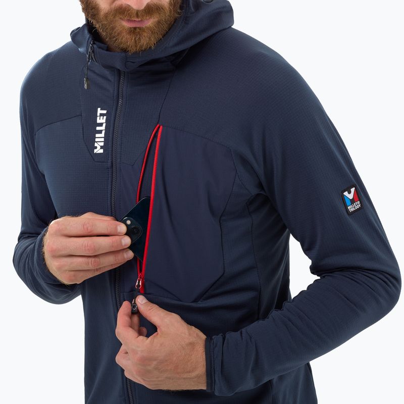 Fleecejacke für Herren Millet Trilogy Icon Lightgrid Hoodie saphir 4