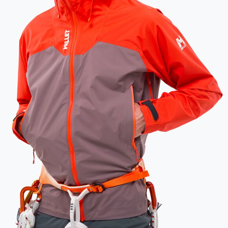 Herren-Regenjacke Millet Kamet Gore-Tex Jacket paprika/pepper 5
