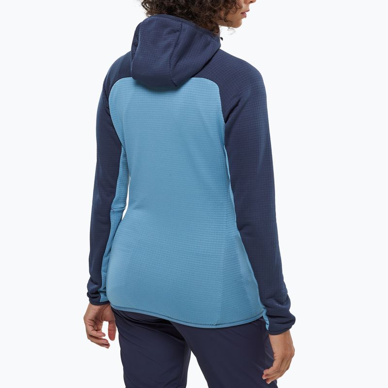 Damenpullover Millet Fusion Grid Hoodie coronet blue/saphir 3