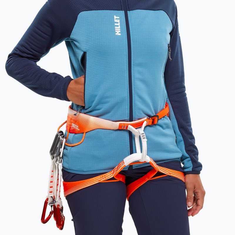 Damenpullover Millet Fusion Grid Hoodie coronet blue/saphir 4