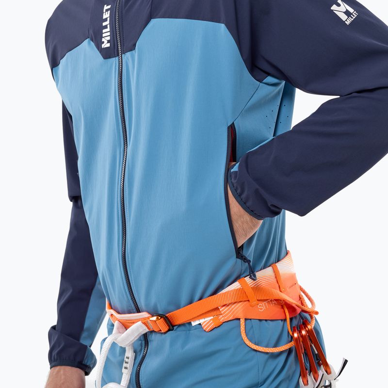 Softshell-Jacke für Herren Millet Kamet Xcs Light Hoodie coronet blue/saphir 4
