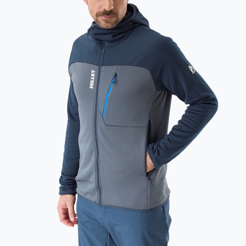 Herrenpullover Millet Seneca Fleece Hoodie saphir/shadow blue 4