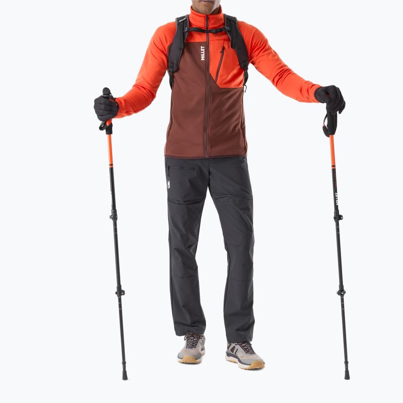 Herrenpullover Millet Seneca Fleece truffle/paprika 2