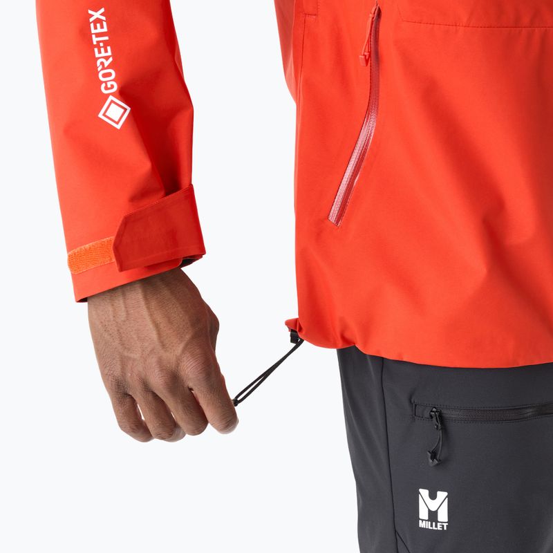 Herren-Regenjacke Millet Kamet Gore-Tex Jacket Jacket paprika 8