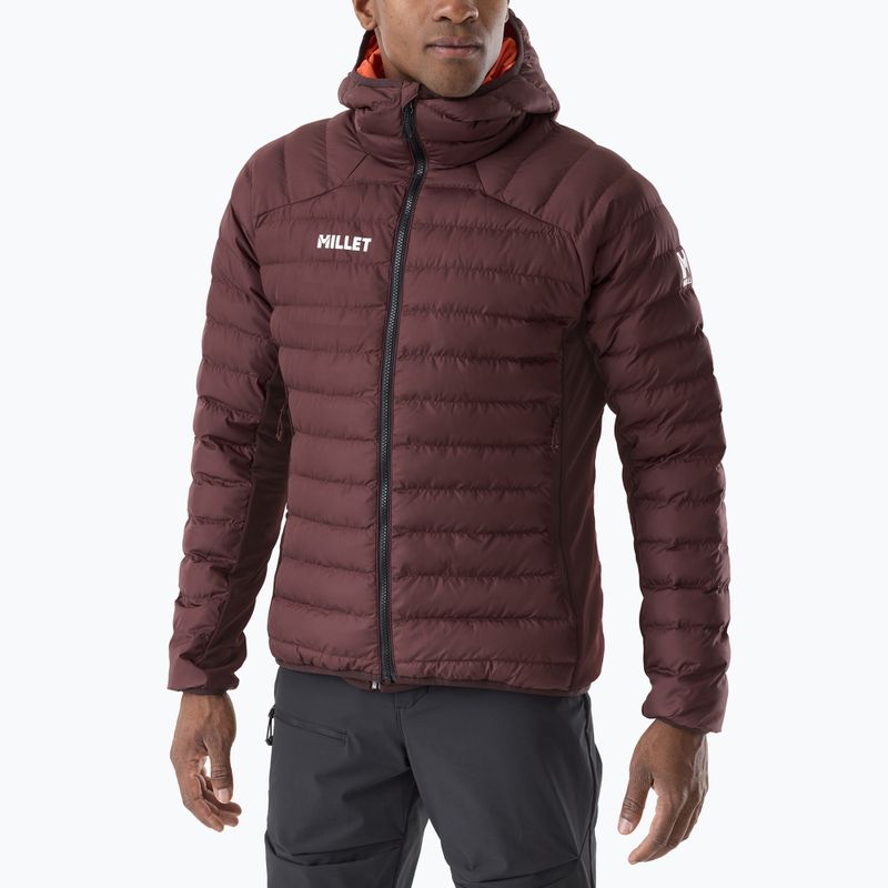 Gefütterte Herrenjacke Millet Fitz Roy Warm Hoodie Jacket truffle