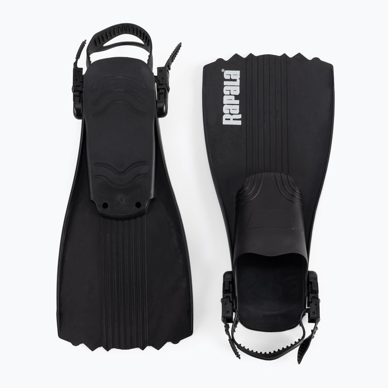 Rapala Deluxe Fins Bauchbootflossen schwarz RA1500328 2