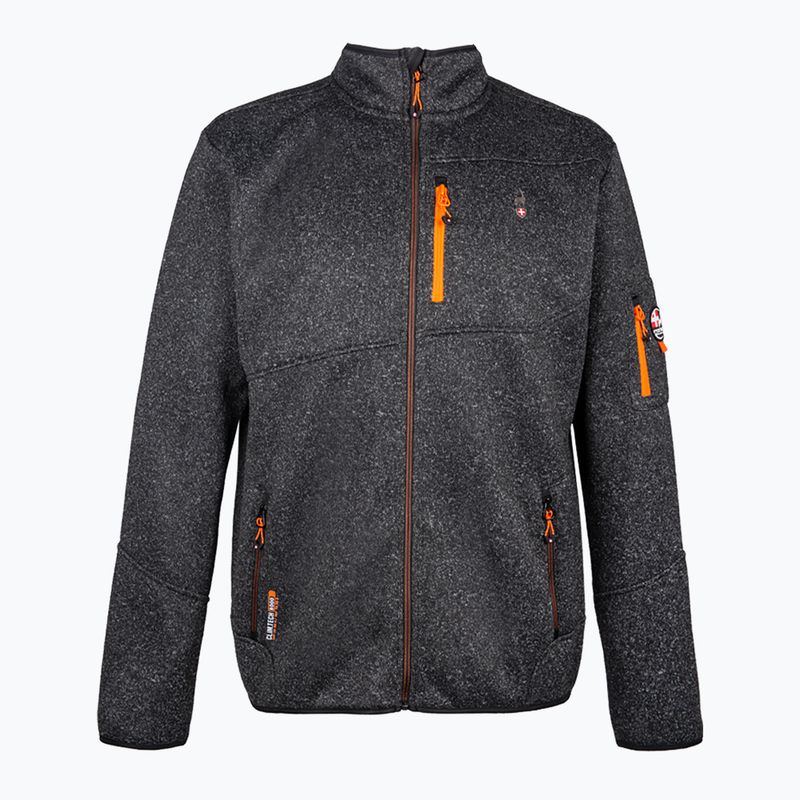 Herren-Fleecepullover Aulp Navoy Melanged Knit black 3