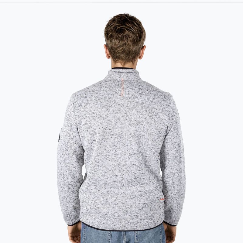 Herren-Fleecepullover Aulp Navoy Melanged Knit grey 2