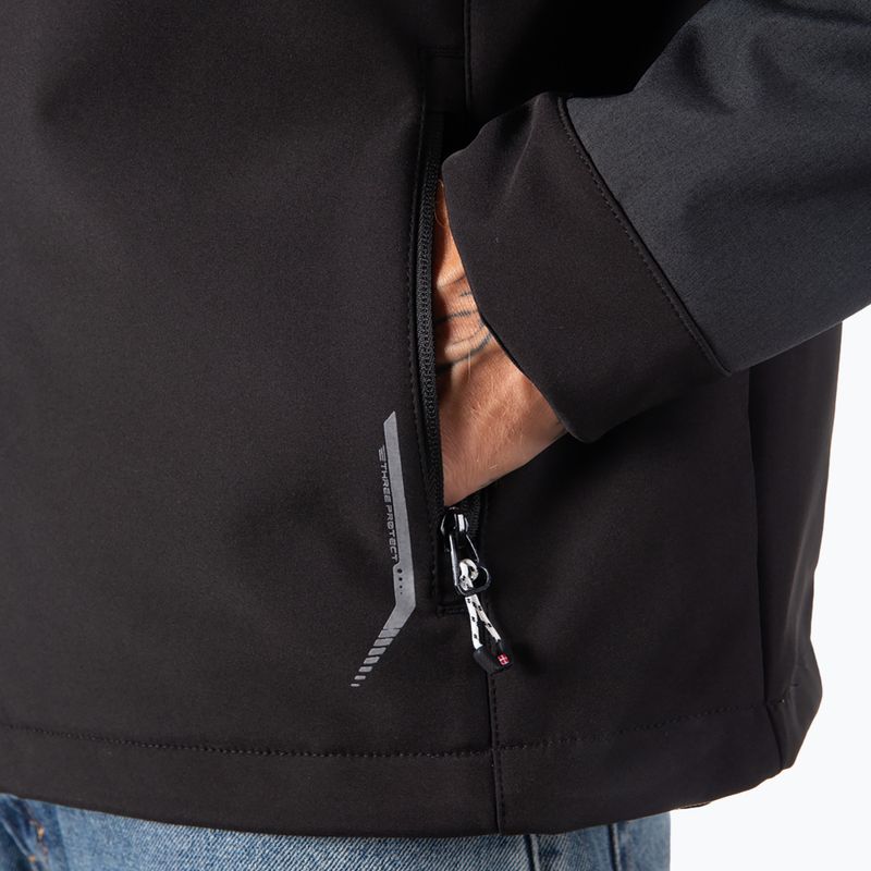 Herren-Softshelljacke Aulp Tiago anthracite melange 10