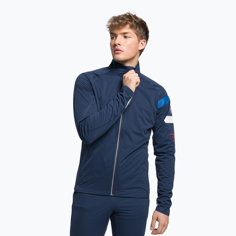 Herren-Langlauf-Skijacke Rossignol Poursuite navy