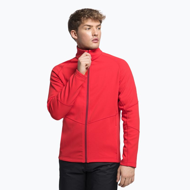 Herren-Ski-Sweatshirt Rossignol Classique Clim red