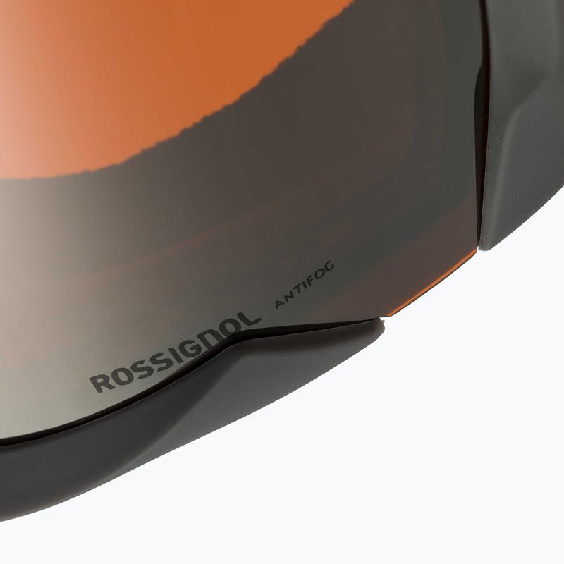 Rossignol Spiral Mirror grau/orange Silber Spiegel Skibrille 4