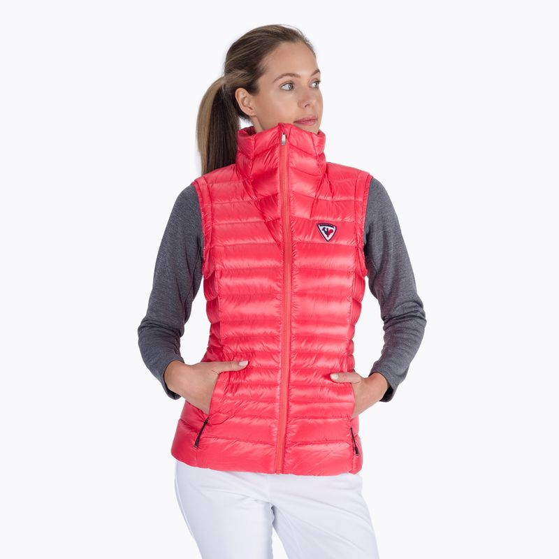 Ärmellose Skijacke für Frauen Rossignol W Classic Light Vest corail