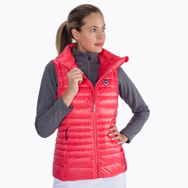 Ärmellose Skijacke für Frauen Rossignol W Classic Light Vest corail 6