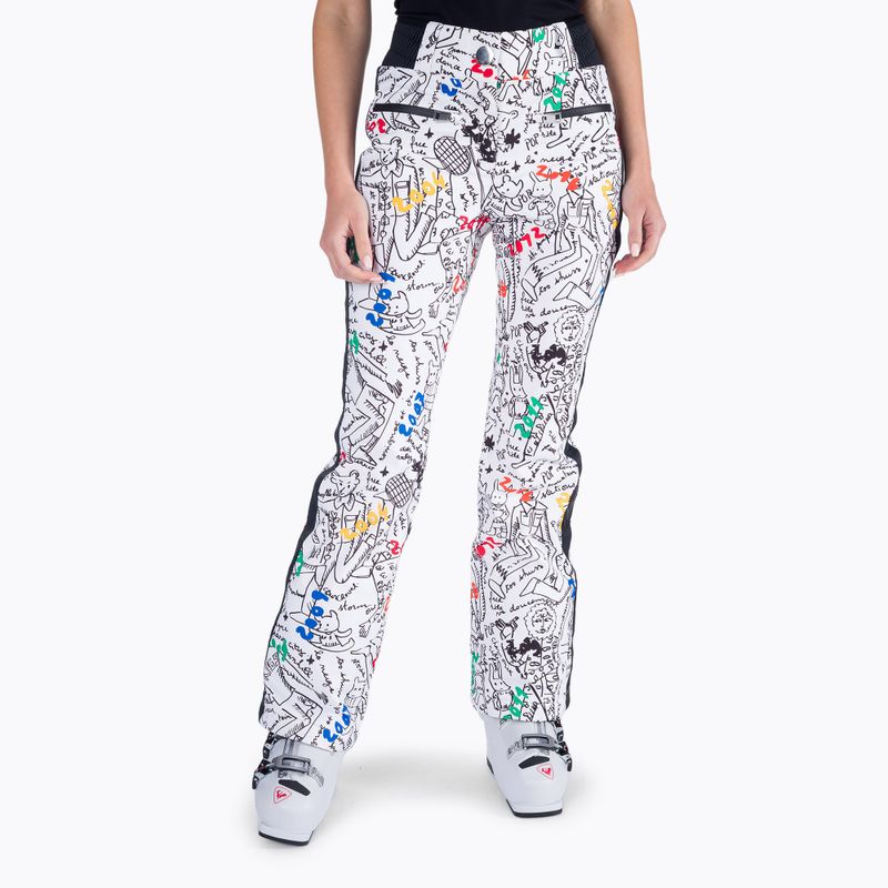 Skihose für Frauen Rossignol Eco-Logic Ski white
