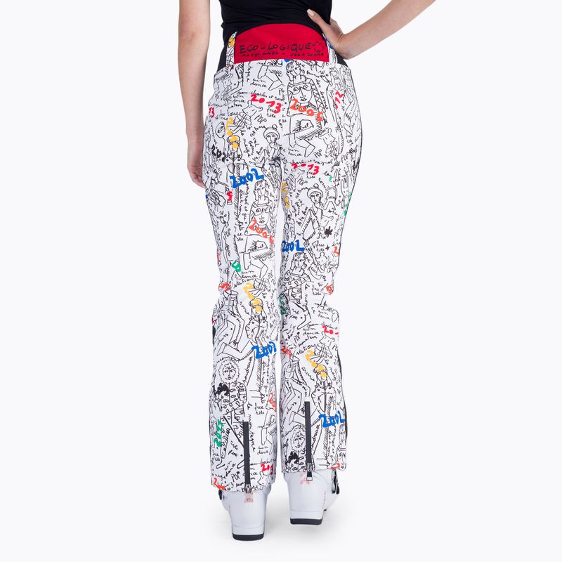 Skihose für Frauen Rossignol Eco-Logic Ski white 4