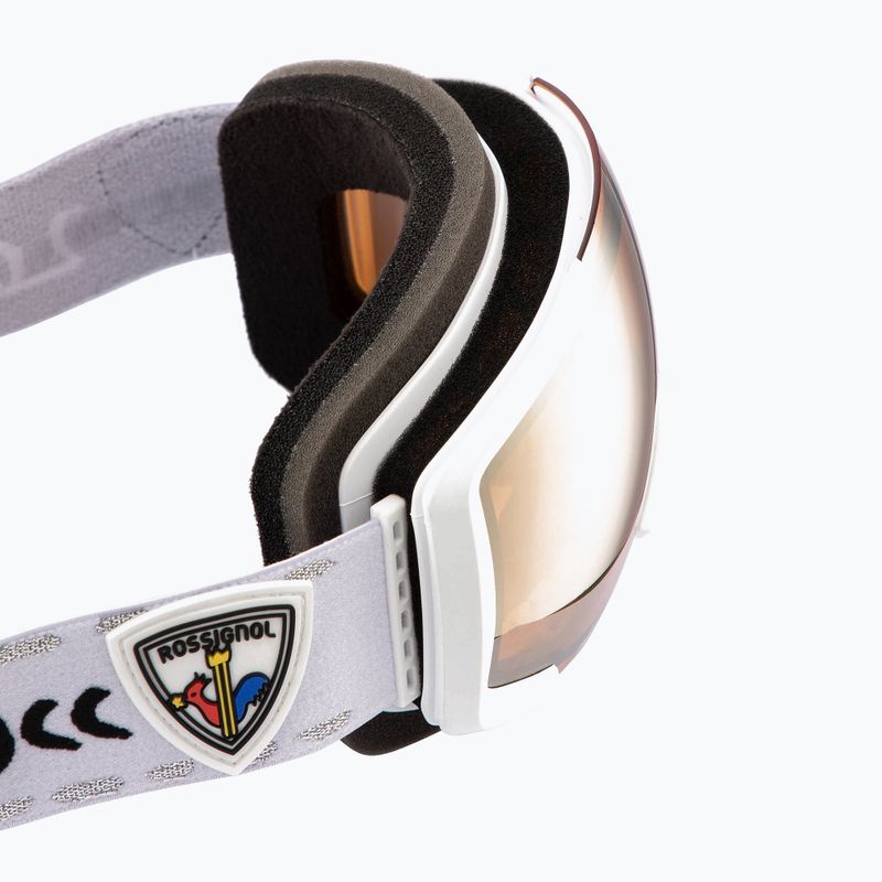 Skibrille Rossignol Airis Sonar JCC white/super silver 2