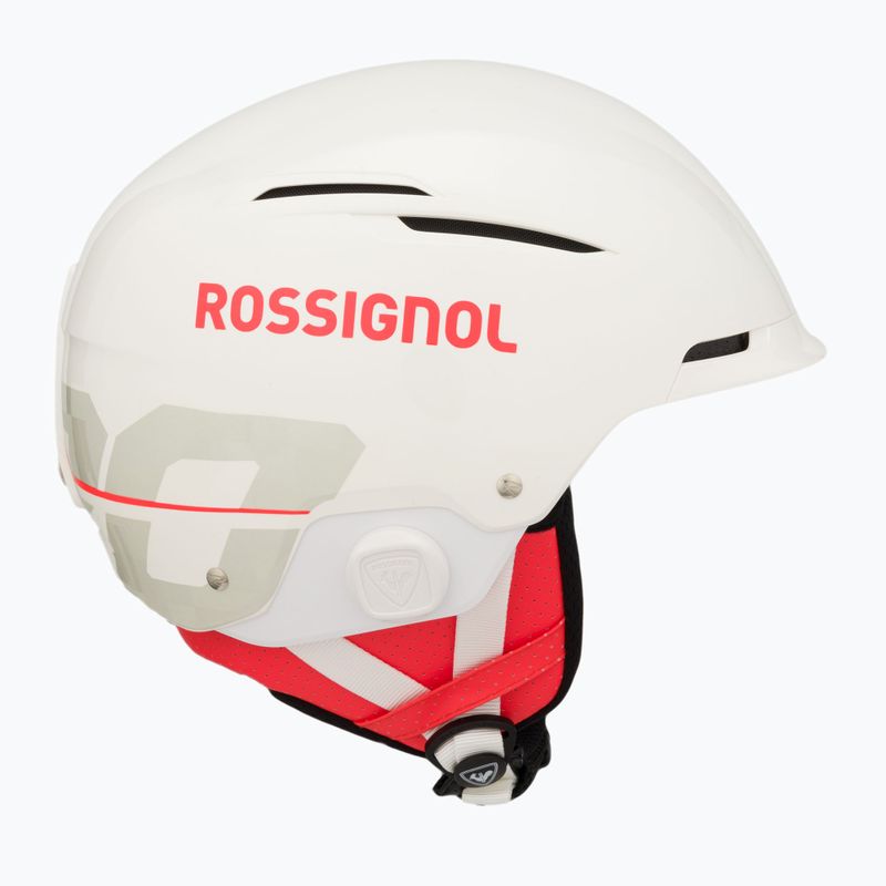 Rossignol Hero Slalom Impacts Skihelm + Chinguard weiß 4