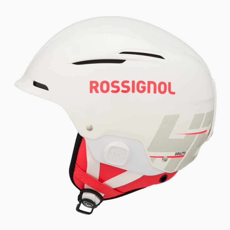 Rossignol Hero Slalom Impacts Skihelm + Chinguard weiß 5