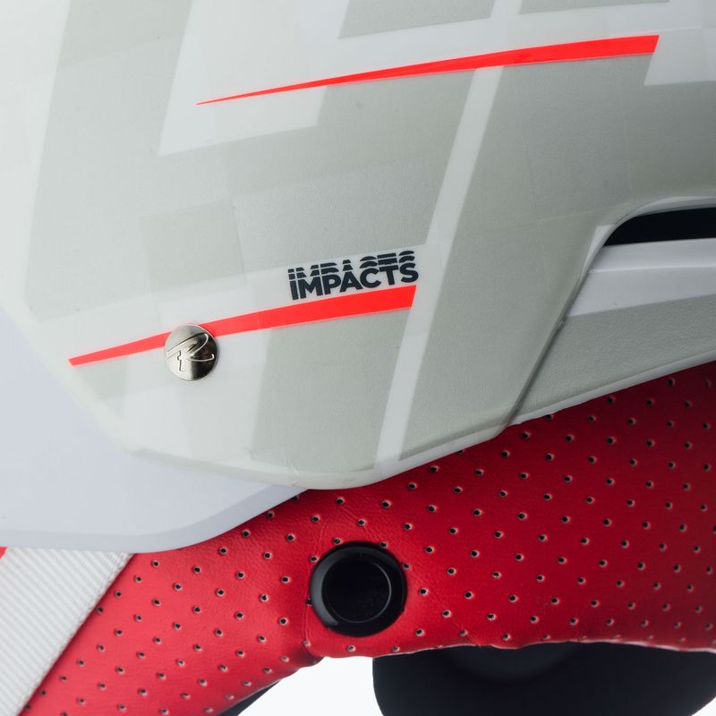 Rossignol Hero Slalom Impacts Skihelm + Chinguard weiß 10