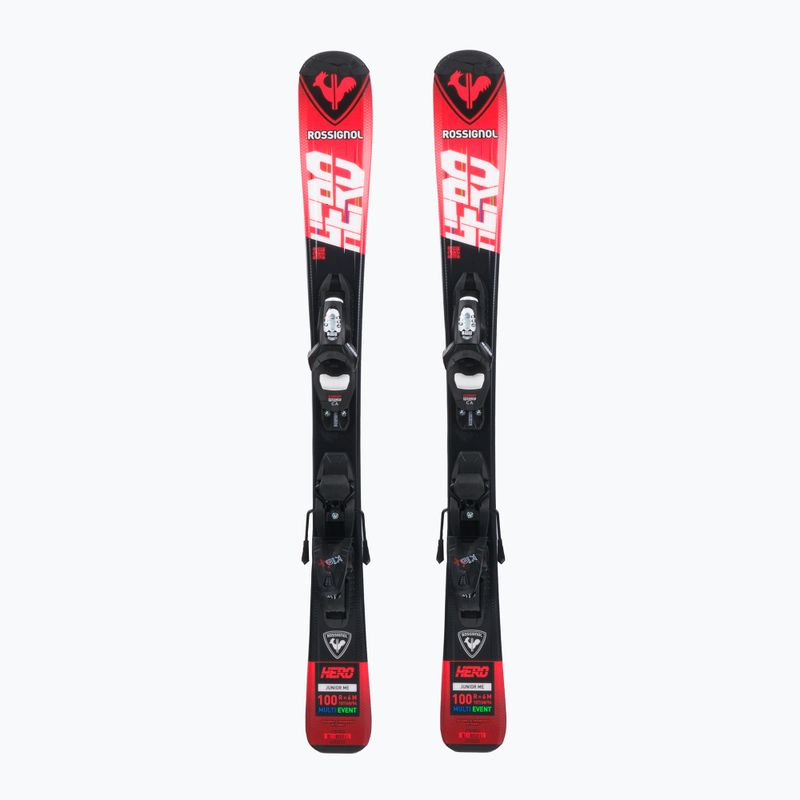 Kinder-Abfahrtsski Rossignol Hero 100-140 + Kid4 red