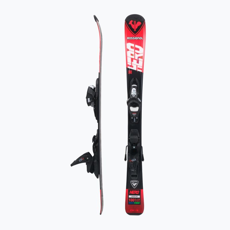 Kinder-Abfahrtsski Rossignol Hero 100-140 + Kid4 red 2