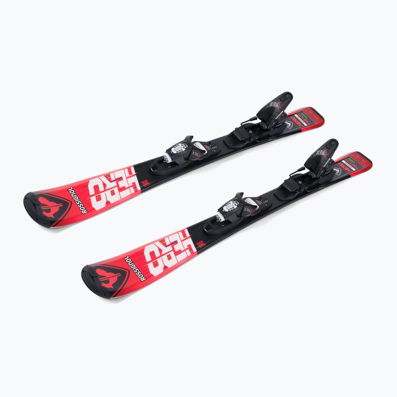 Kinder-Abfahrtsski Rossignol Hero 100-140 + Kid4 red 4
