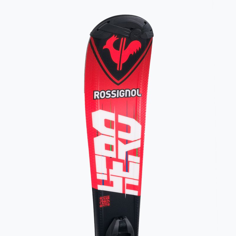 Kinder-Abfahrtsski Rossignol Hero 100-140 + Kid4 red 8