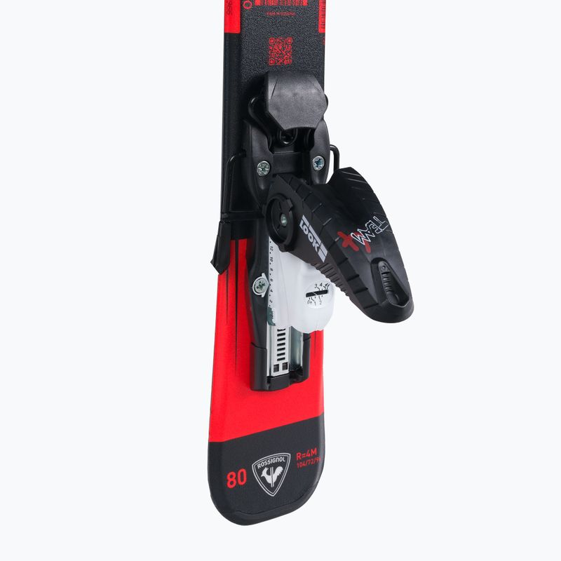 Kinder-Abfahrtsski Rossignol Hero Pro + Team 4 GW Black Bulk red 7