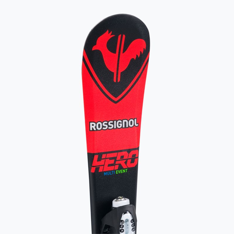 Kinder-Abfahrtsski Rossignol Hero Pro + Team 4 GW Black Bulk red 8