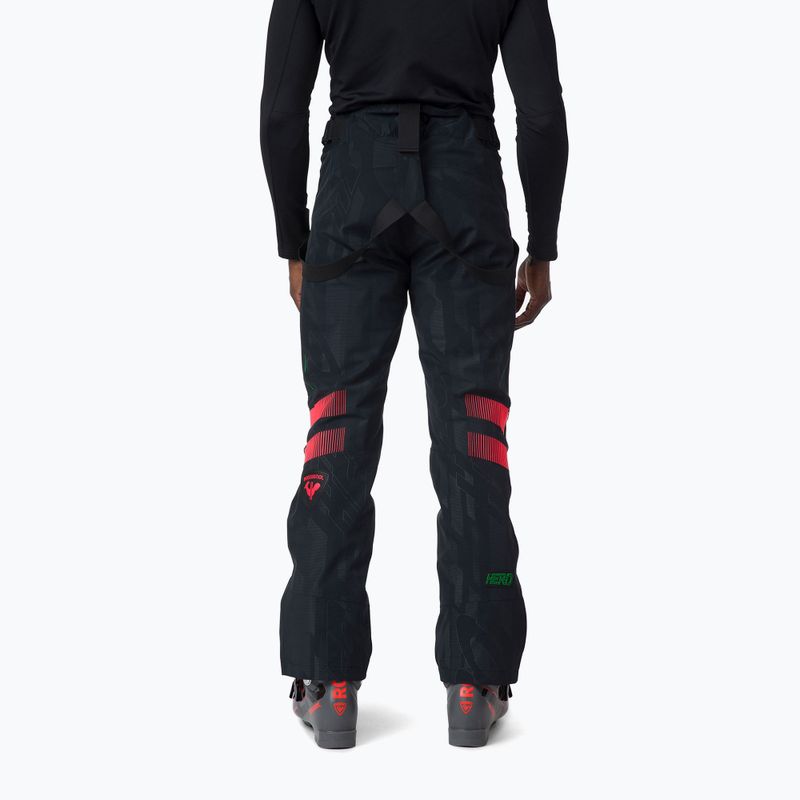 Skihose für Männer Rossignol Hero Course black/red 2