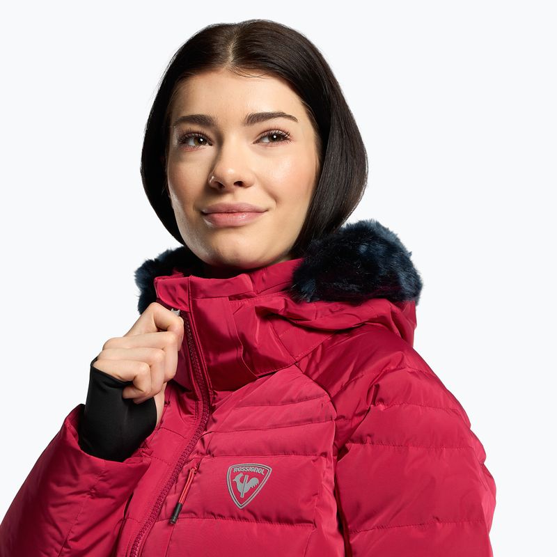Skijacke für Frauen Rossignol Rapide Pearly red 5