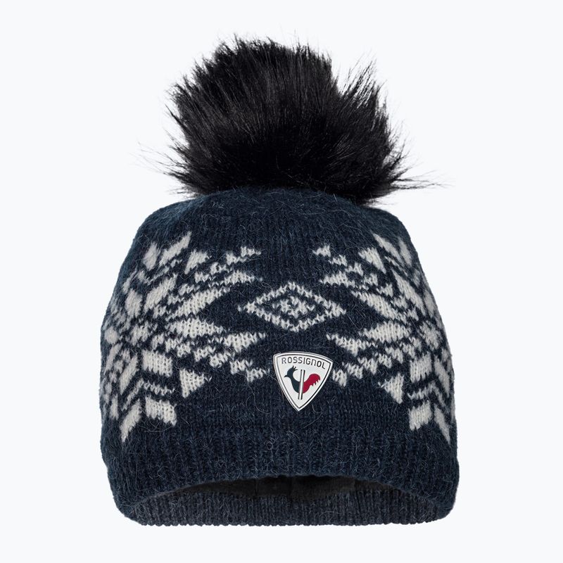 Wintermütze für Frauen Rossignol L3 Snowflake navy 2