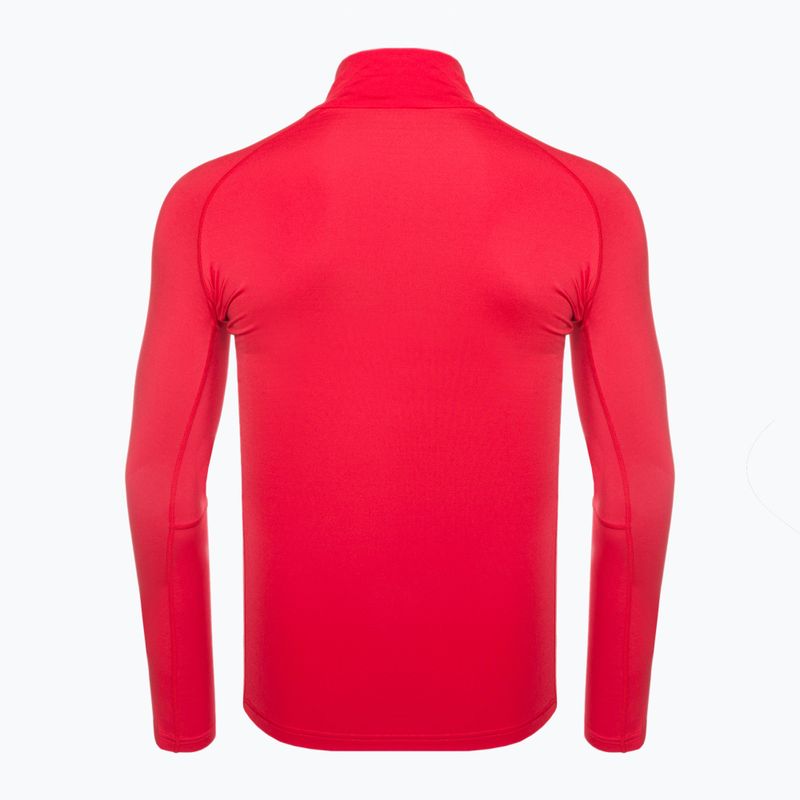 Herren Rossignol Classique 1/2 Zip Sport rot thermische Sweatshirt 7