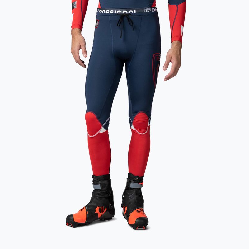 Herren Rossignol Infini Compression Race Tights dunkel marineblau