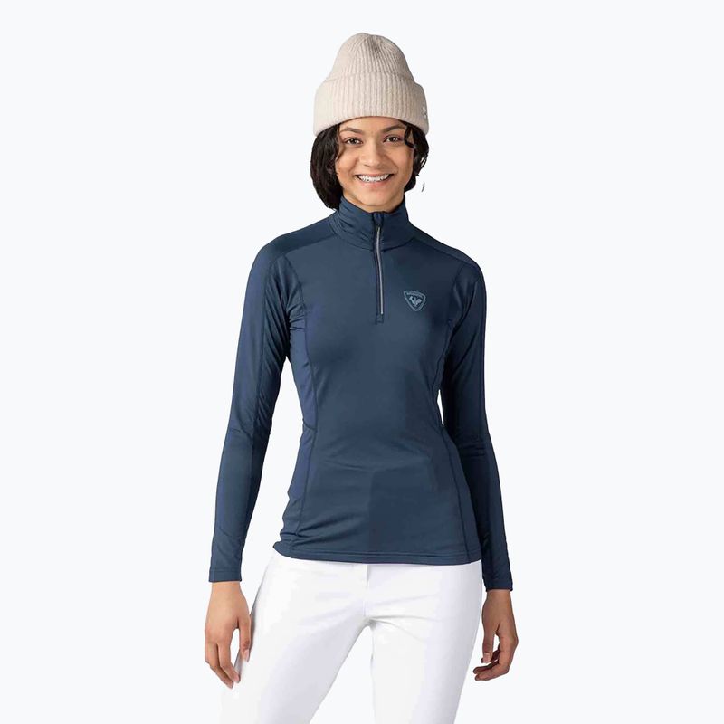 Damen-Thermoaktivshirt Rossignol Classique 1/2 Zip dark navy 3