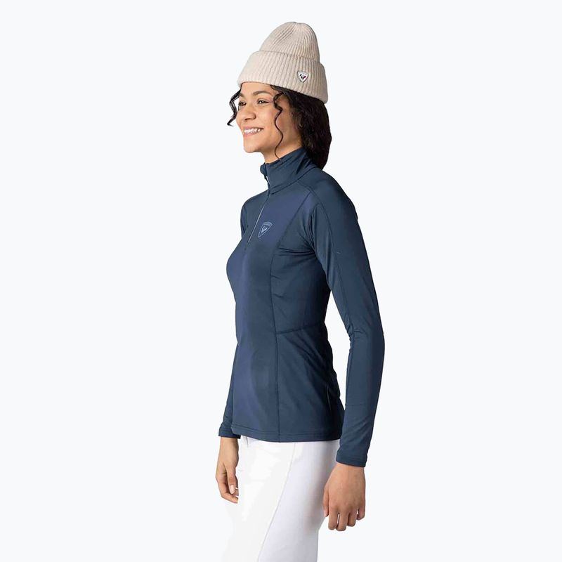 Damen-Thermoaktivshirt Rossignol Classique 1/2 Zip dark navy 4