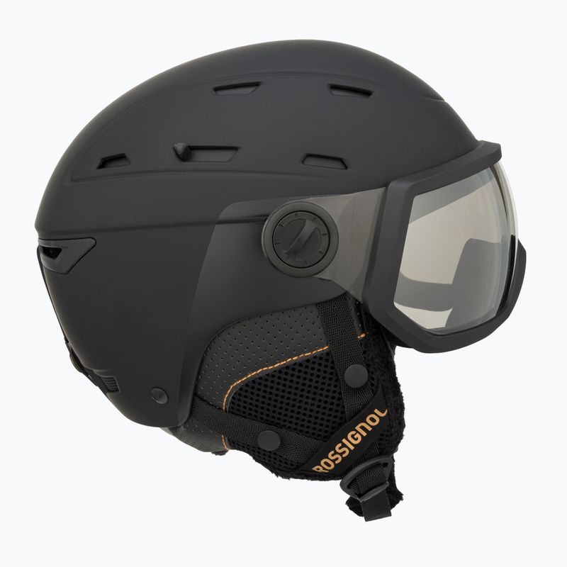 Damen Skihelm Rossignol Allspeed Visor Imp Photo schwarz 4