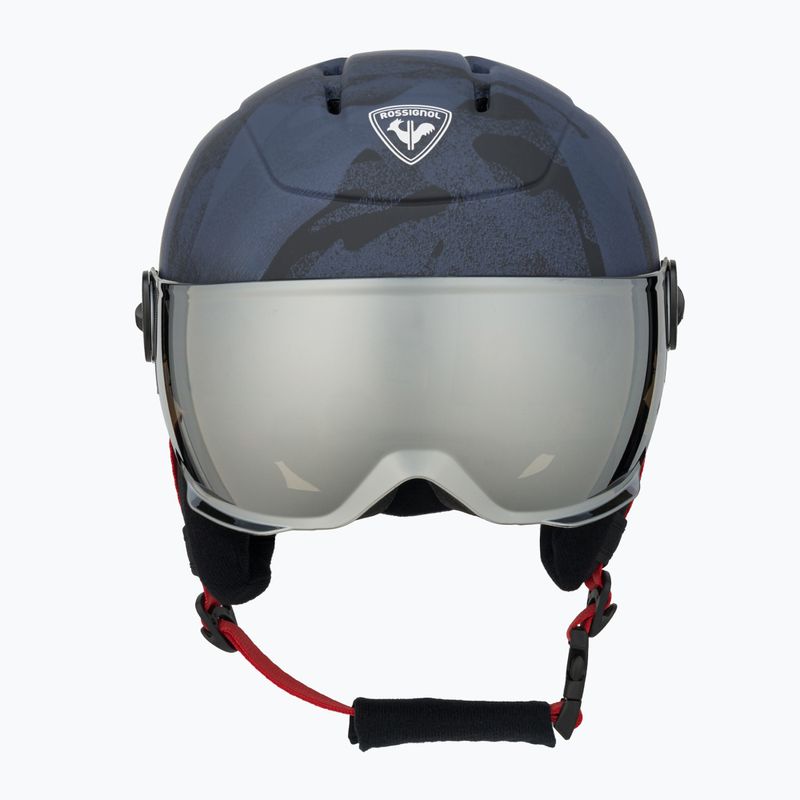 Rossignol Kinderskihelm Whoopee Visor Impacts dunkelblau 2