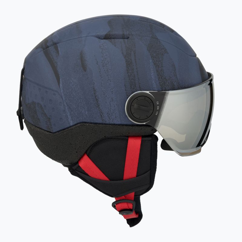 Rossignol Kinderskihelm Whoopee Visor Impacts dunkelblau 4