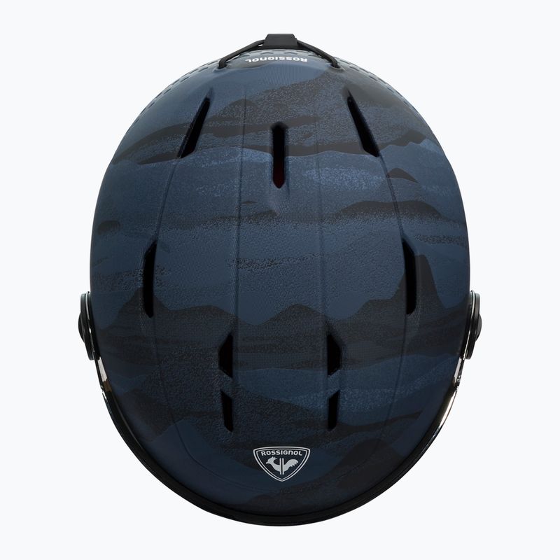 Rossignol Kinderskihelm Whoopee Visor Impacts dunkelblau 9