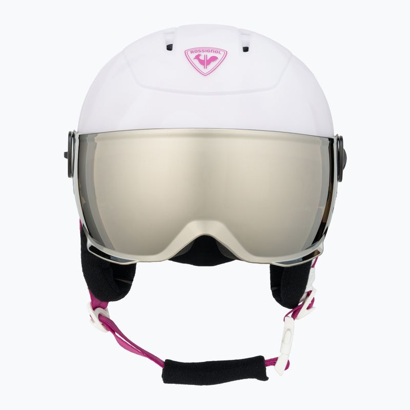 Rossignol Kinder Skihelm Whoopee Visor Stöße weiß 2