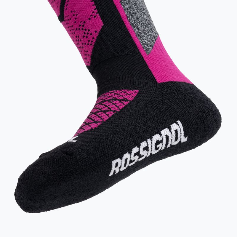 Rossignol L3 Jr Thermotech Kinder Skisocken 2 Paar Orchidee rosa 4