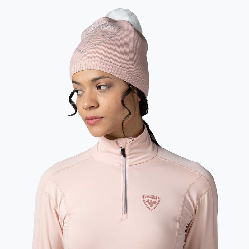 Damen-Thermoaktivshirt Rossignol Classique 1/2 Zip powder pink 5